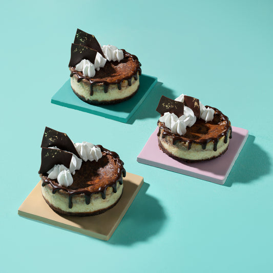 4” Vanilla Chocolate Swirl Cheesecake- Dairy Free